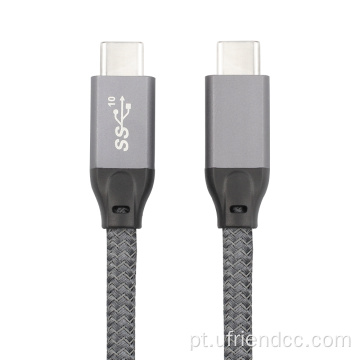 Cabo USB-3.1 Tipo-C 20 Gbps USB para Cabo USB